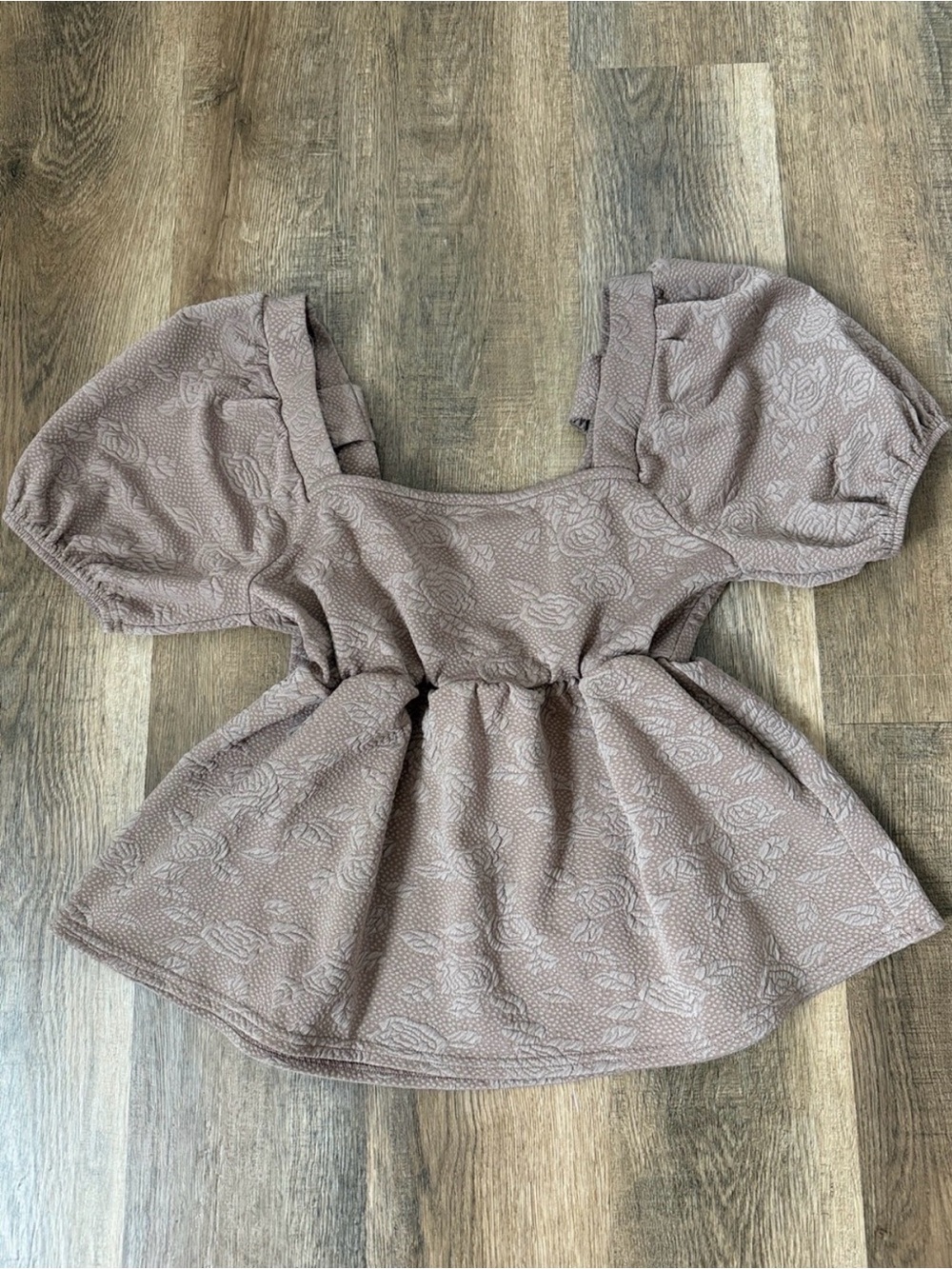 MOD boutique Rose Peplum Top